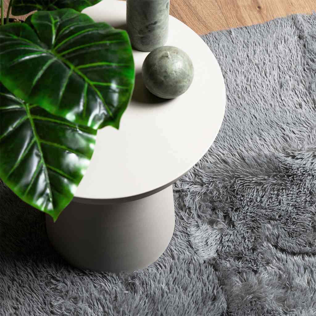 Tappeto Shaggy a Pelo Lungo NAVARRA Grigio Chiaro 240x240 cm