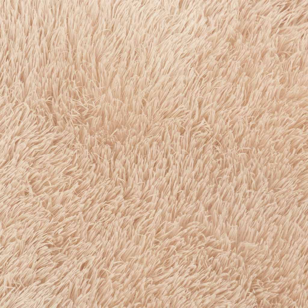 Tappeto Shaggy a Pelo Lungo NAVARRA Beige 200x200 cm poliestere