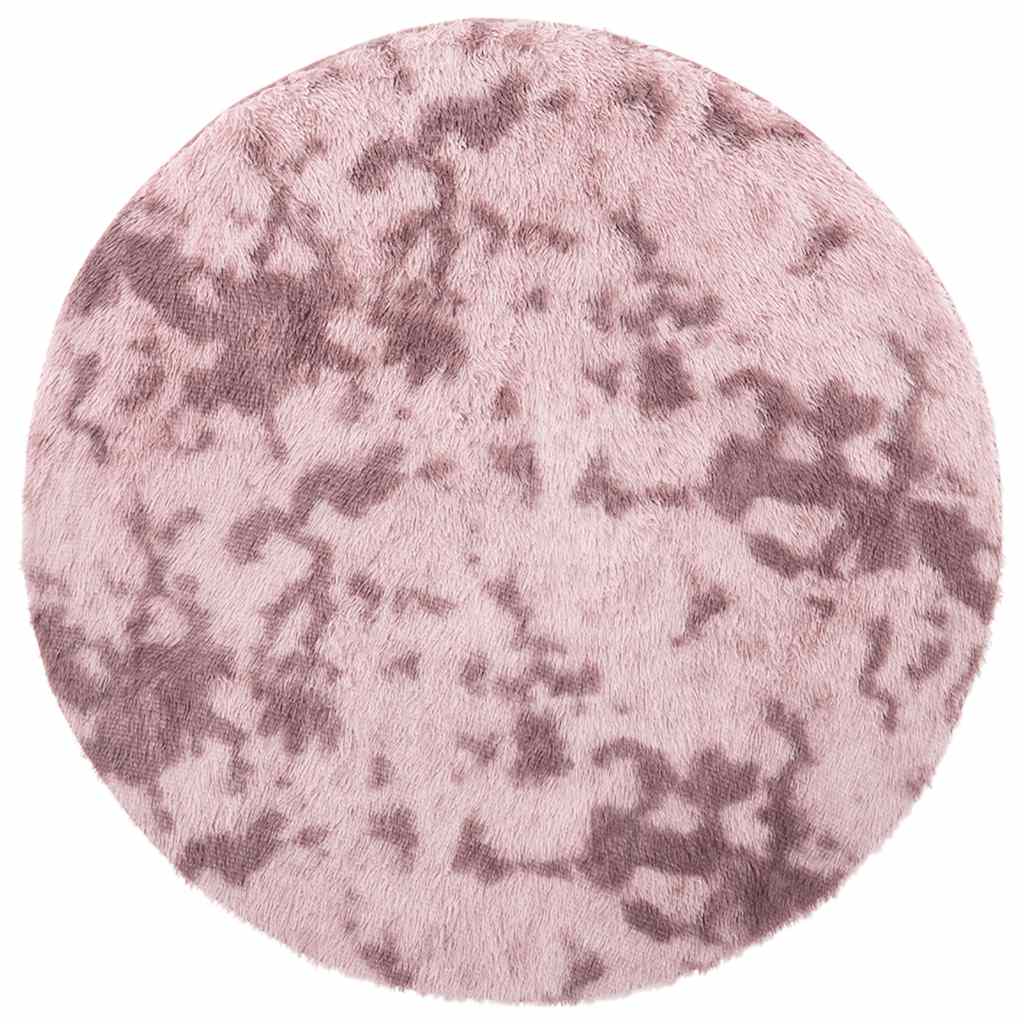 Tappeto Shaggy a Pelo Lungo NAVARRA Rosa Antico 200x200cm