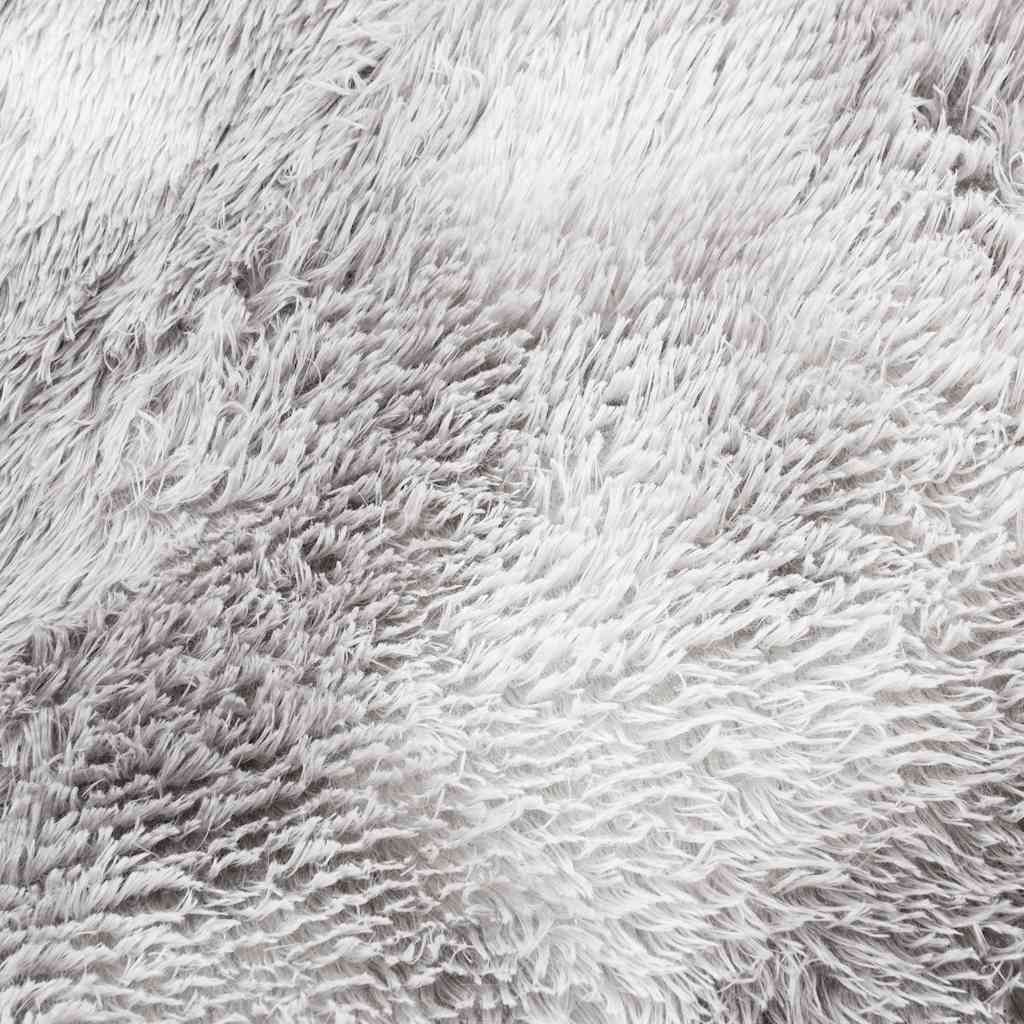 Tappeto Shaggy a Pelo Lungo NAVARRA Grigio Argento 240x240cm