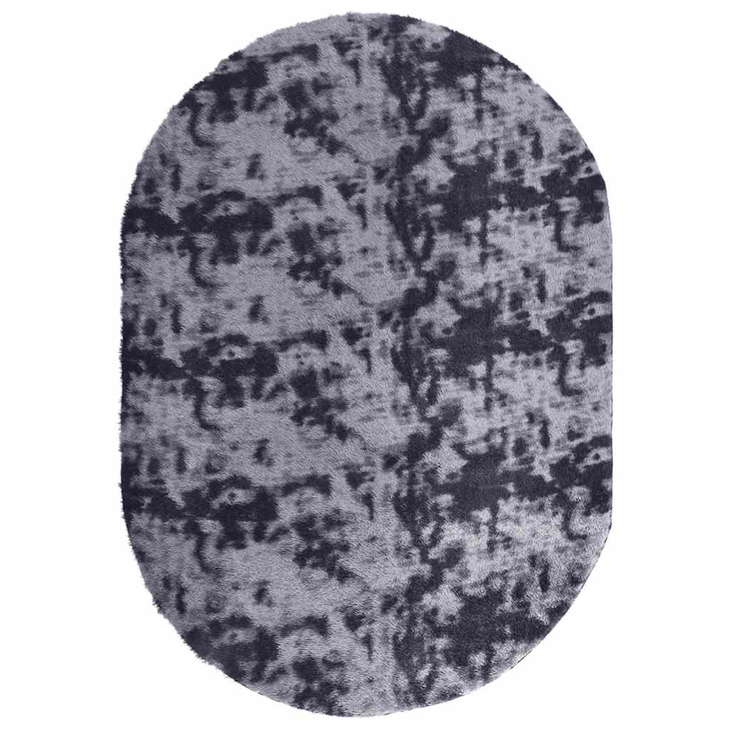 Tappeto Shaggy a Pelo Lungo NAVARRA Grigio Scuro 300x200 cm