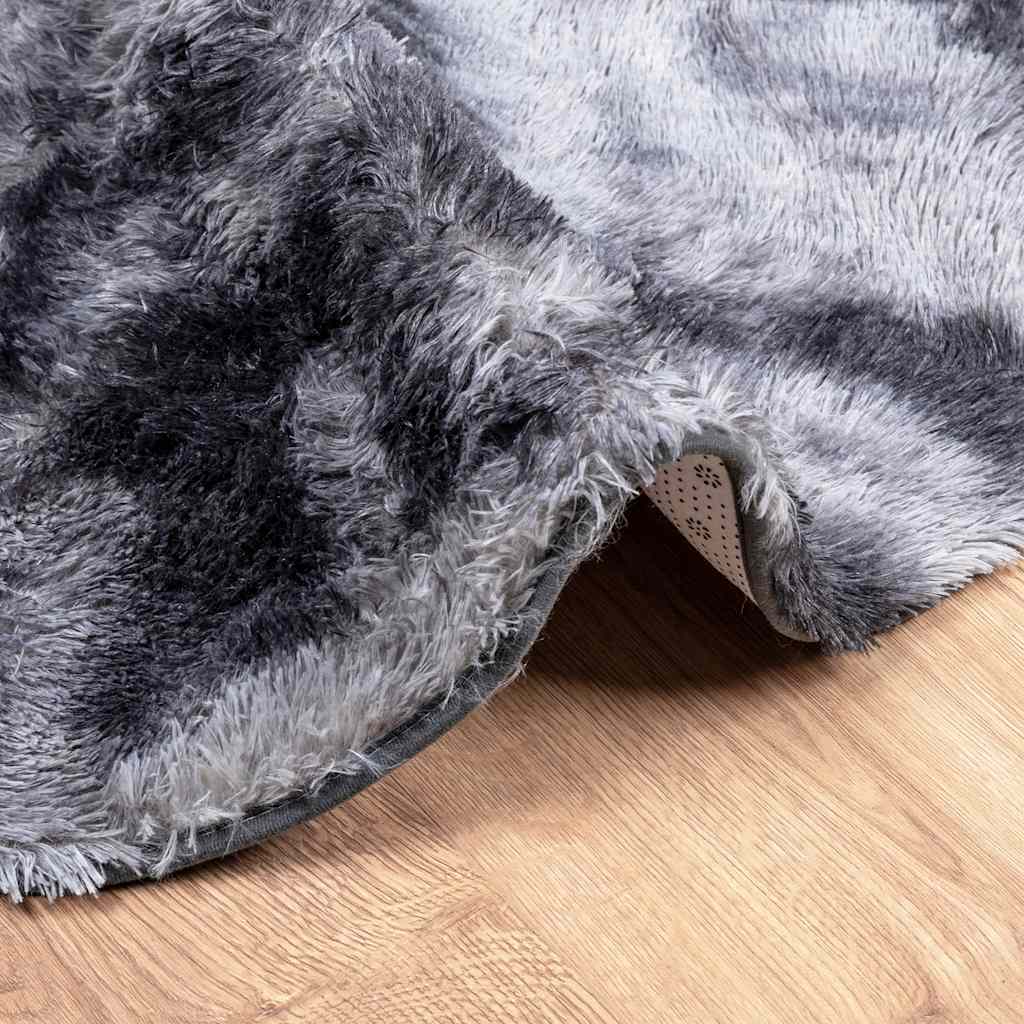 Tappeto Shaggy a Pelo Lungo NAVARRA Grigio Scuro 300x200 cm