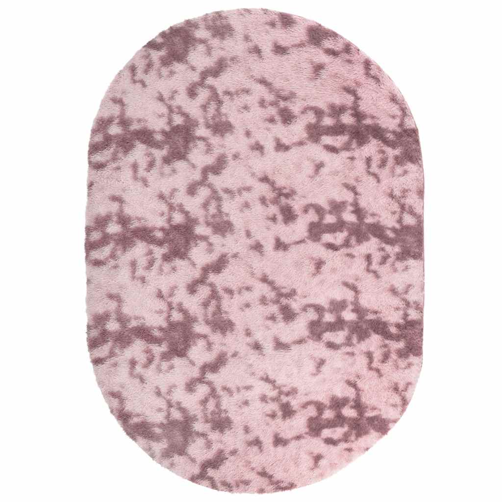 Tappeto Shaggy a Pelo Lungo NAVARRA Rosa Antico 300x200 cm