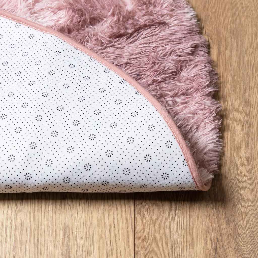 Tappeto Shaggy a Pelo Lungo NAVARRA Rosa Antico 300x200 cm