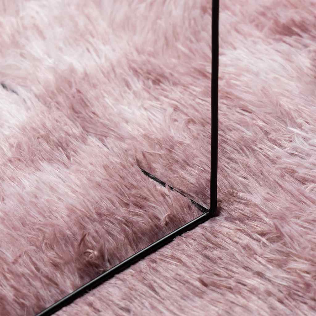 Tappeto Shaggy a Pelo Lungo NAVARRA Rosa Antico 300x200 cm