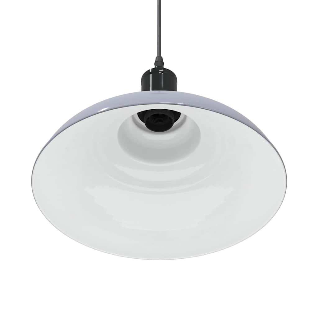 Lampada Sospensione Regolabile E27 Grigio Lucido Ø31 cm Metallo