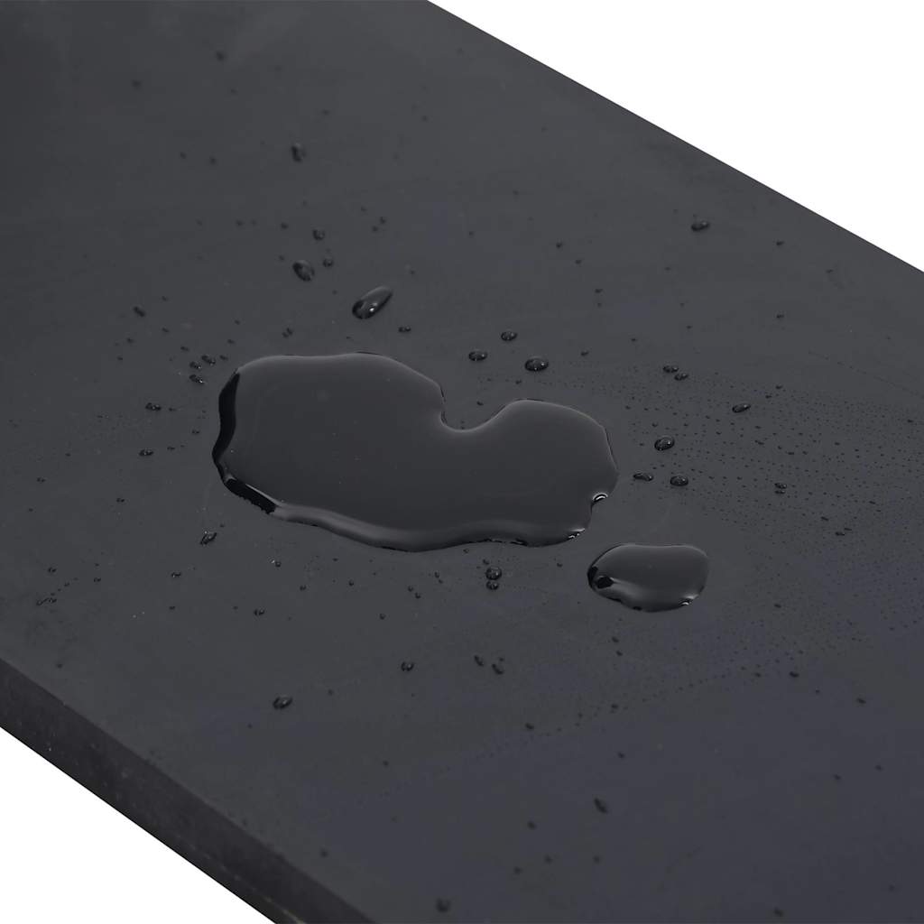 Bordo in Gomma per Spazzaneve Nero 180x15x1 cm