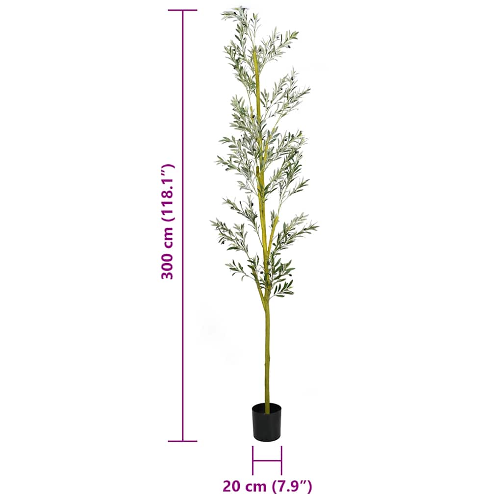 Albero Ulivo Artificiale 1000 Foglie 300 cm Verde