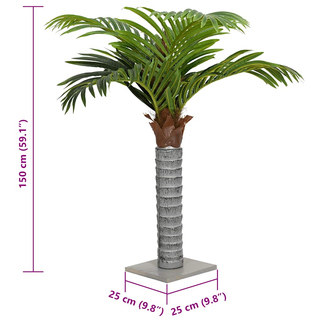 Palma Artificiale 12 Foglie 150 cm Verde