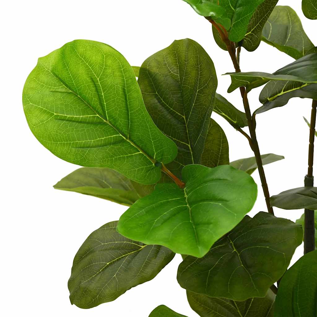 Albero di Ficus Artificiale 48 Foglie 165 cm Verde