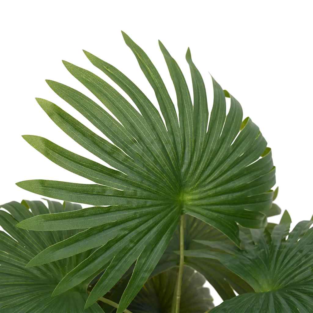 Pianta di Palma Artificiale 9 Foglie 65 cm Verde