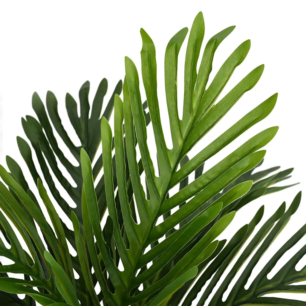 Pianta di Palma Artificiale 9 Foglie 70 cm Verde