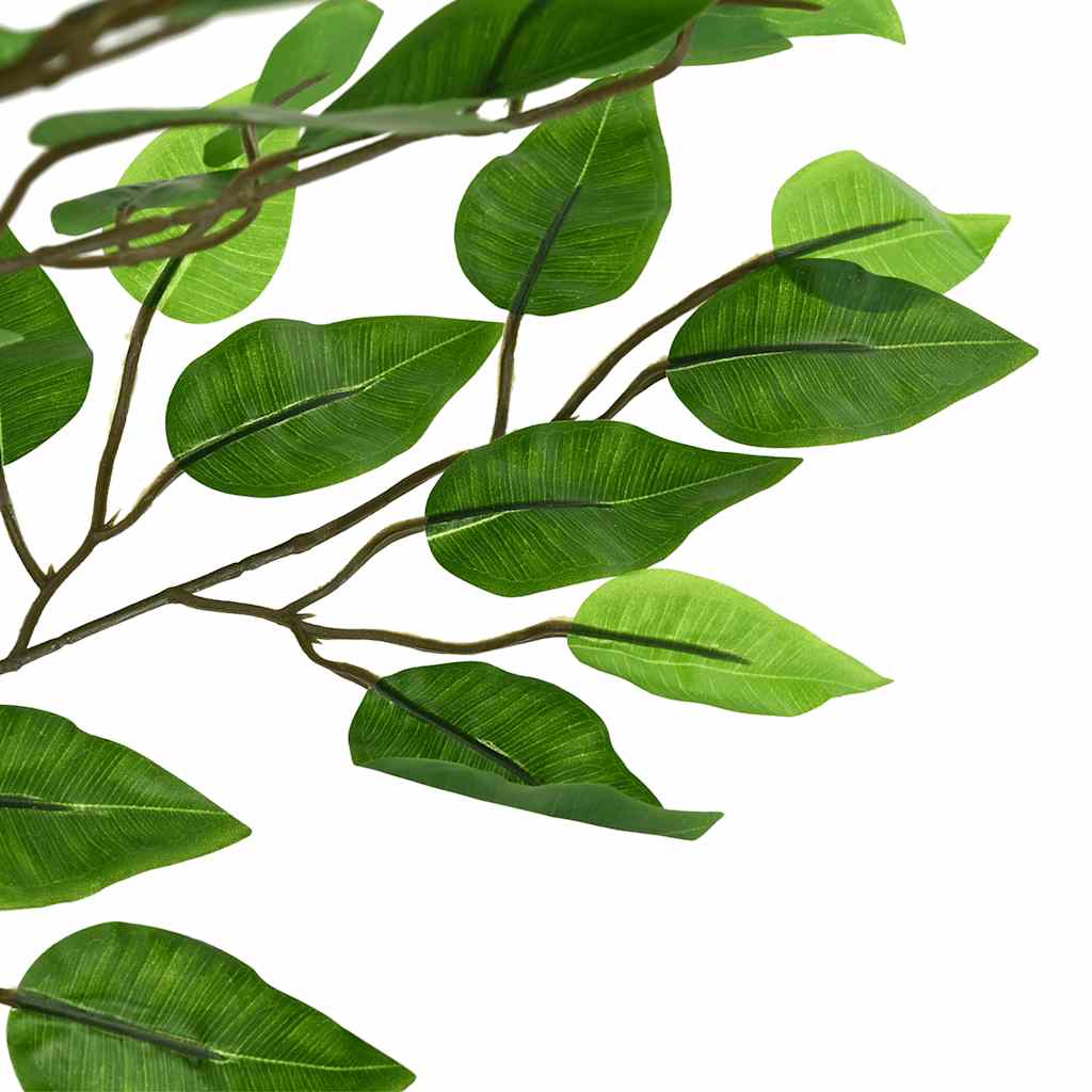 Pianta di Ficus Artificiale 1260 Foglie 200 cm Verde