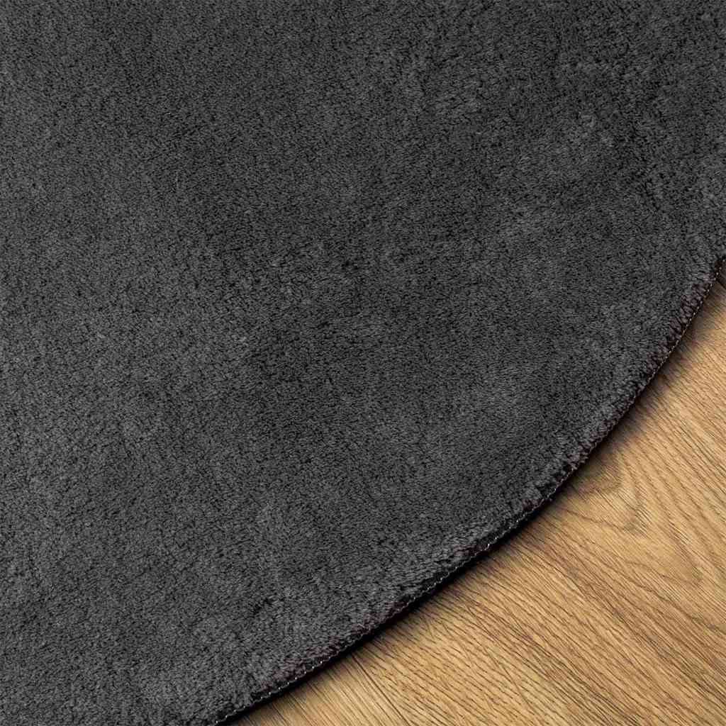 Tappeto HUARTE Antracite 100 x 200 cm 100% Poliestere