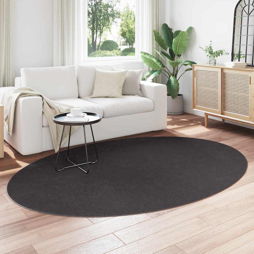 Tappeto HUARTE Antracite 160 x 230 cm 100% Poliestere