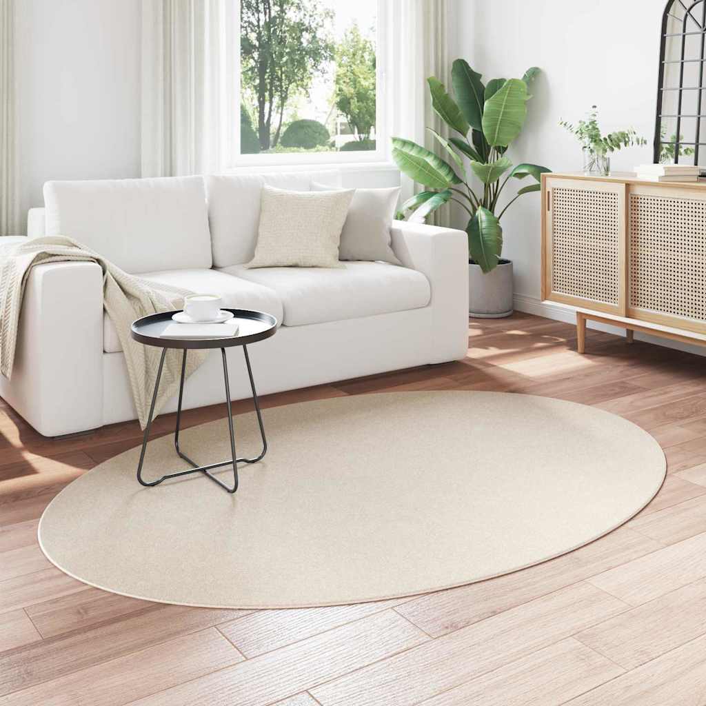 Tappeto HUARTE Beige 140 x 200 cm 100% Poliestere