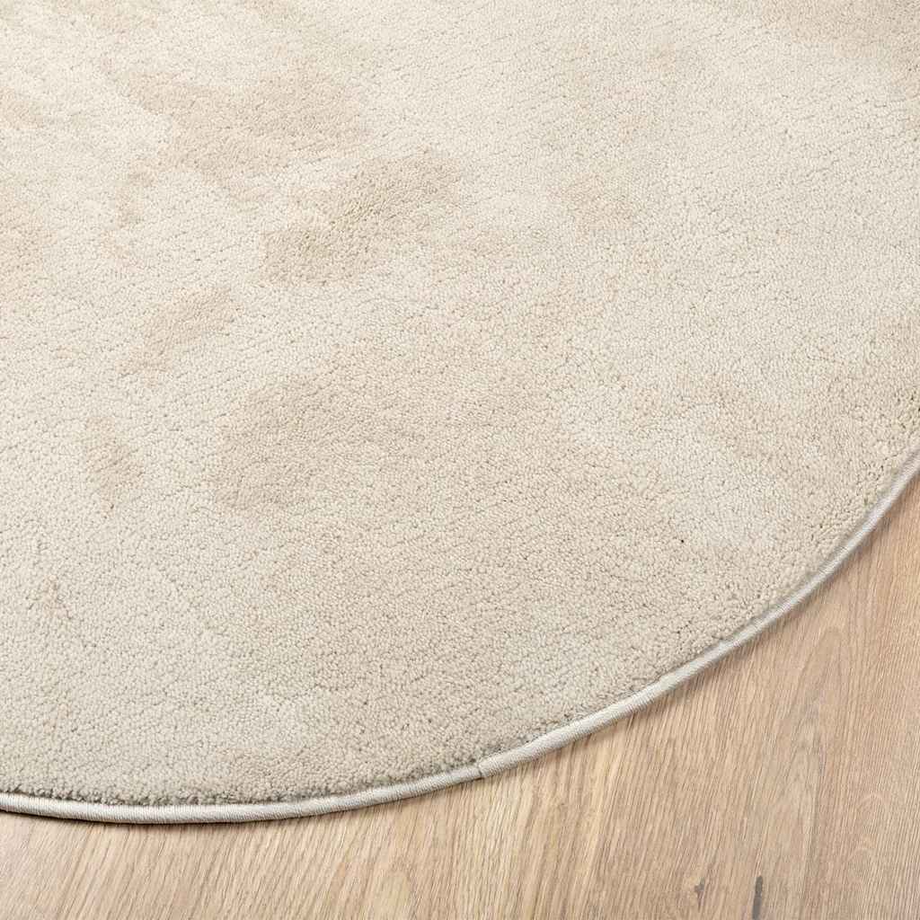 Tappeto HUARTE Beige 140 x 200 cm 100% Poliestere
