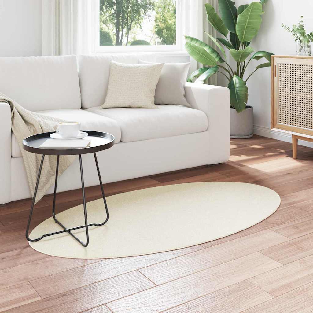 Tappeto HUARTE Crema 80 x 150 cm 100% Poliestere
