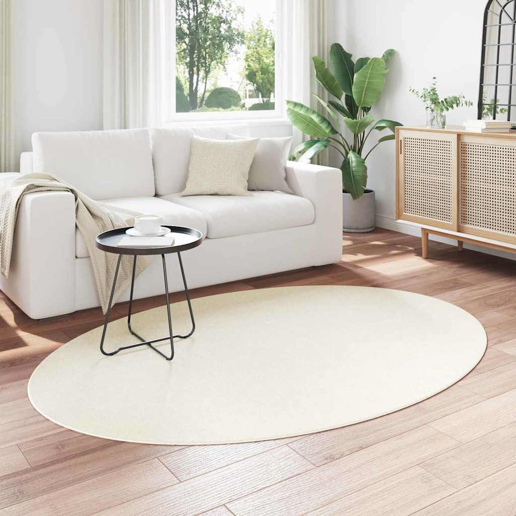 Tappeto HUARTE Crema 140 x 200 cm 100% Poliestere