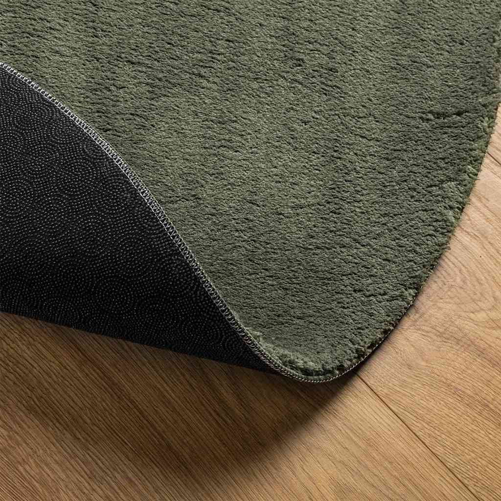 Tappeto HUARTE Verde Foresta 80 x 150 cm 100% Poliestere