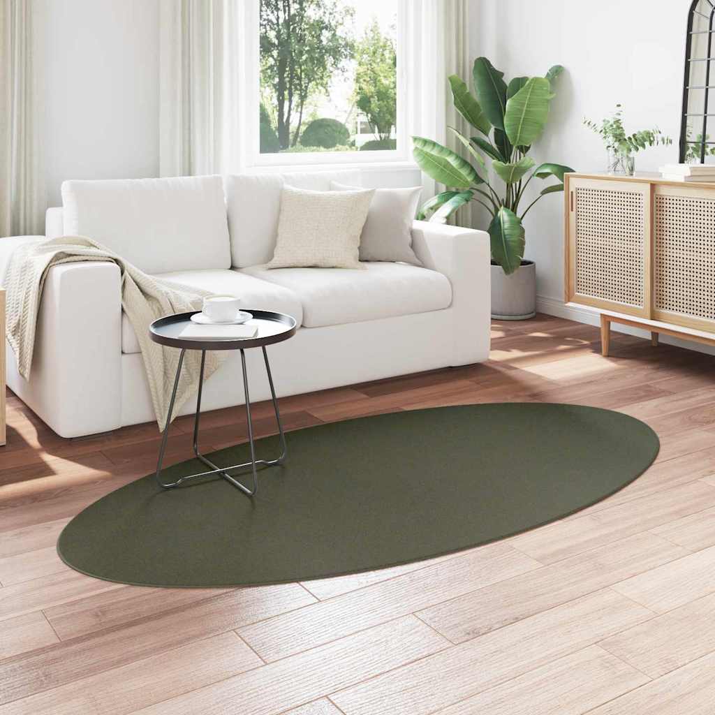Tappeto HUARTE Verde Foresta 100 x 200 cm 100% Poliestere