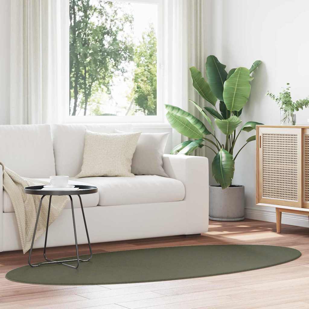 Tappeto HUARTE Verde Foresta 120 x 170 cm 100% Poliestere