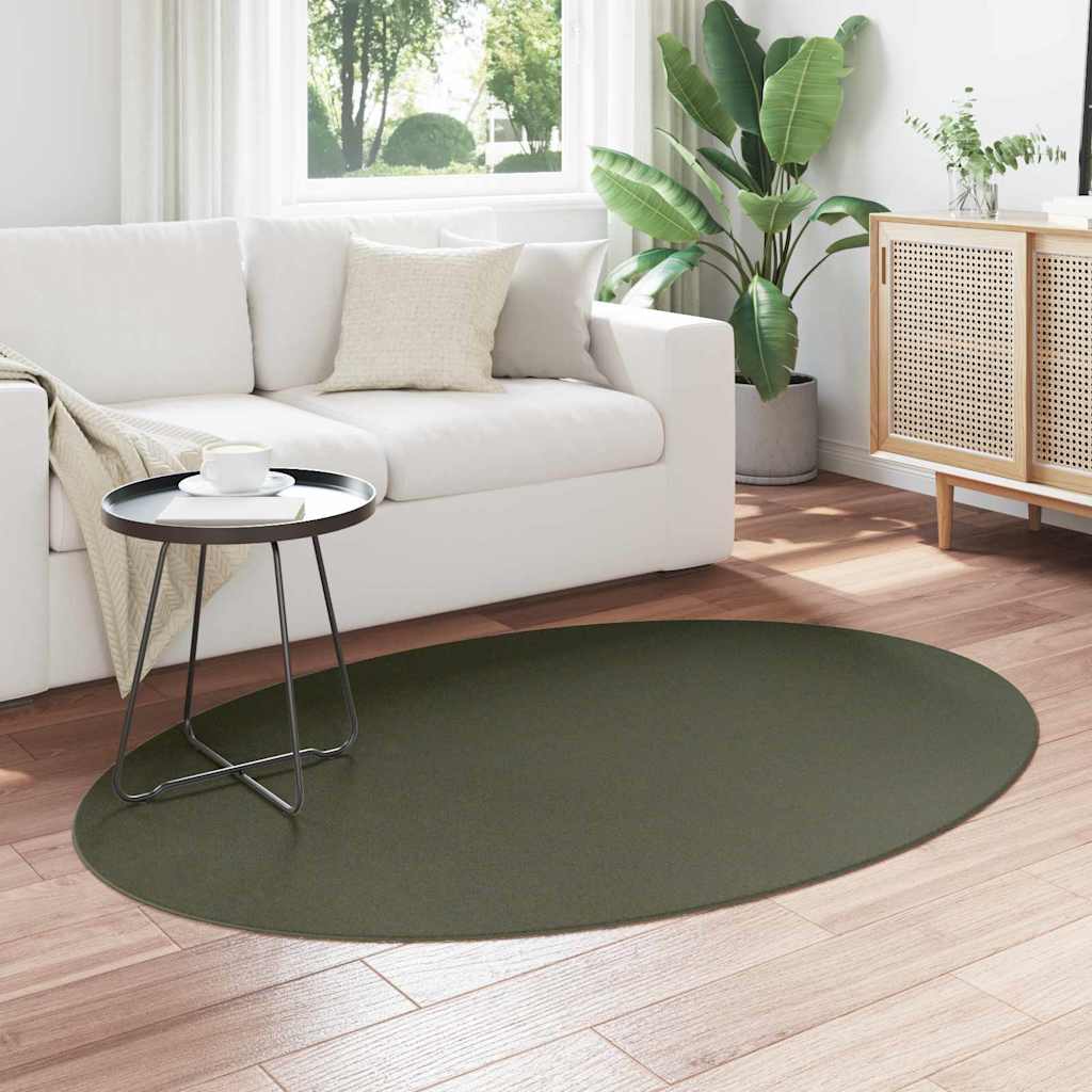 Tappeto HUARTE Verde Foresta 120 x 170 cm 100% Poliestere