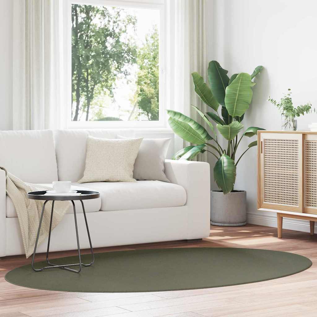 Tappeto HUARTE Verde Foresta 140 x 200 cm 100% Poliestere