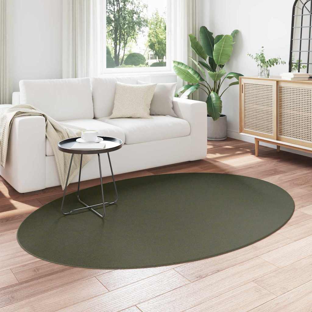 Tappeto HUARTE Verde Foresta 140 x 200 cm 100% Poliestere