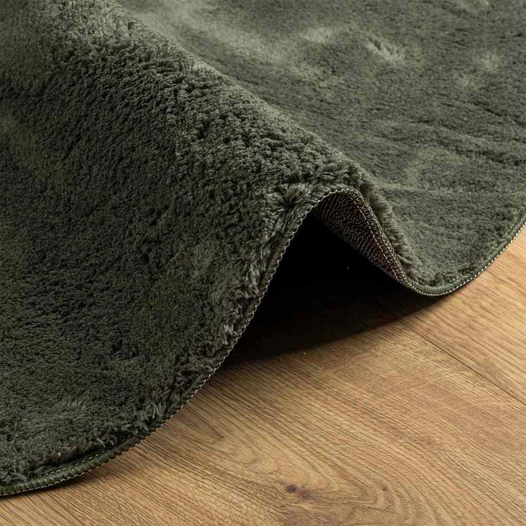 Tappeto HUARTE Verde Foresta 140 x 200 cm 100% Poliestere