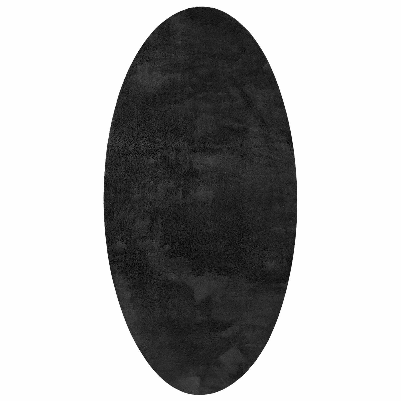 Tappeto HUARTE Nero 80 x 150 cm 100% Poliestere
