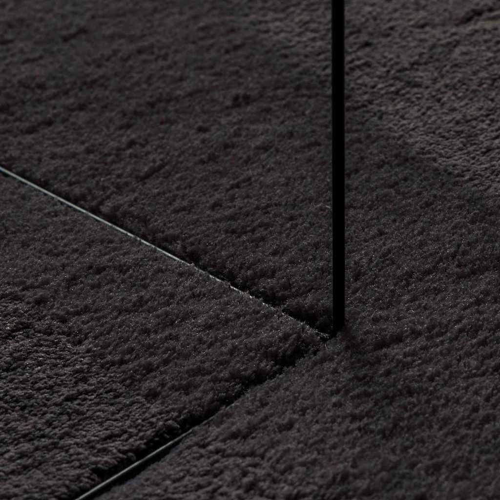 Tappeto HUARTE Nero 80 x 150 cm 100% Poliestere