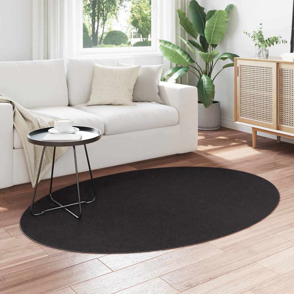 Tappeto HUARTE Nero 120 x 170 cm 100% Poliestere