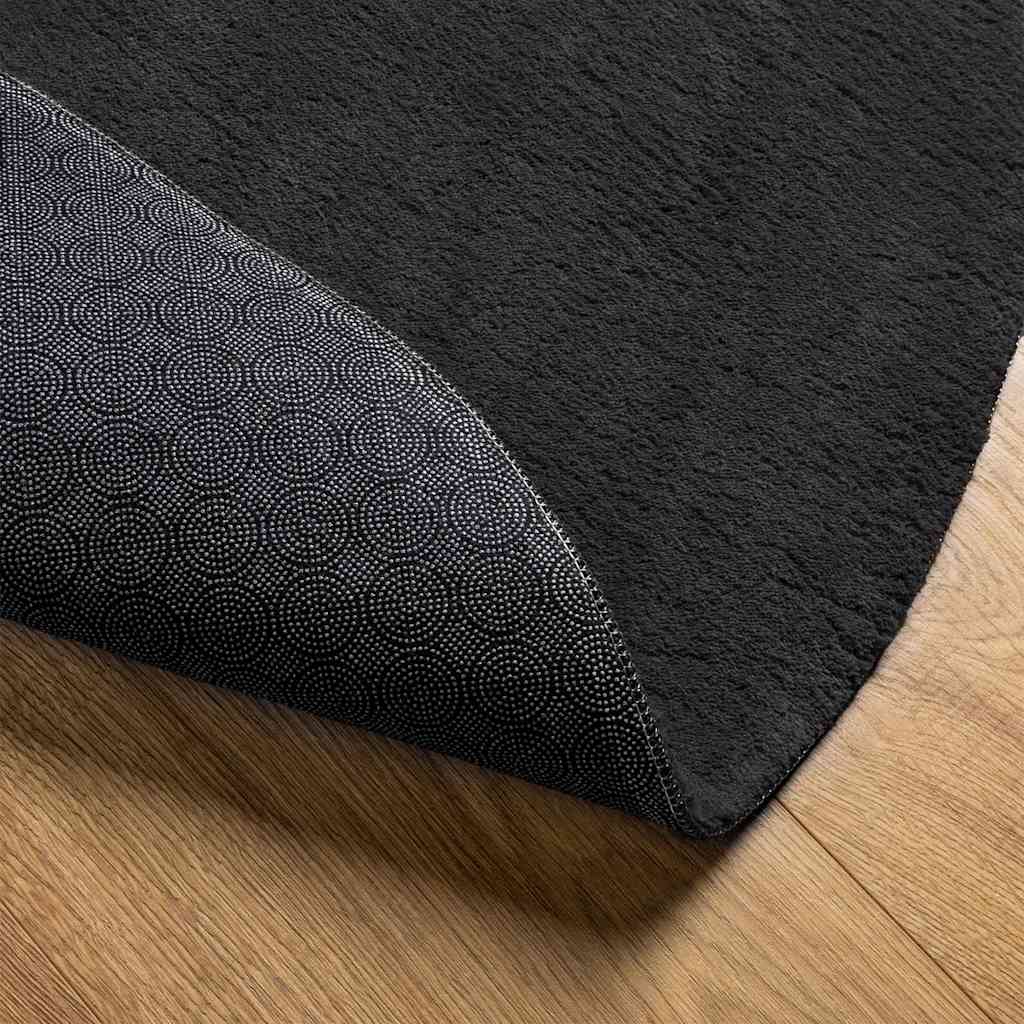 Tappeto HUARTE Nero 120 x 170 cm 100% Poliestere