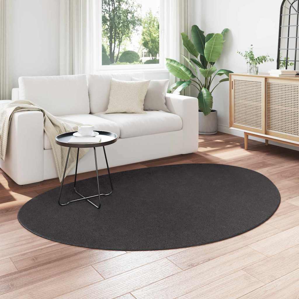 Tappeto HUARTE Antracite 140 x 200 cm Poliestere