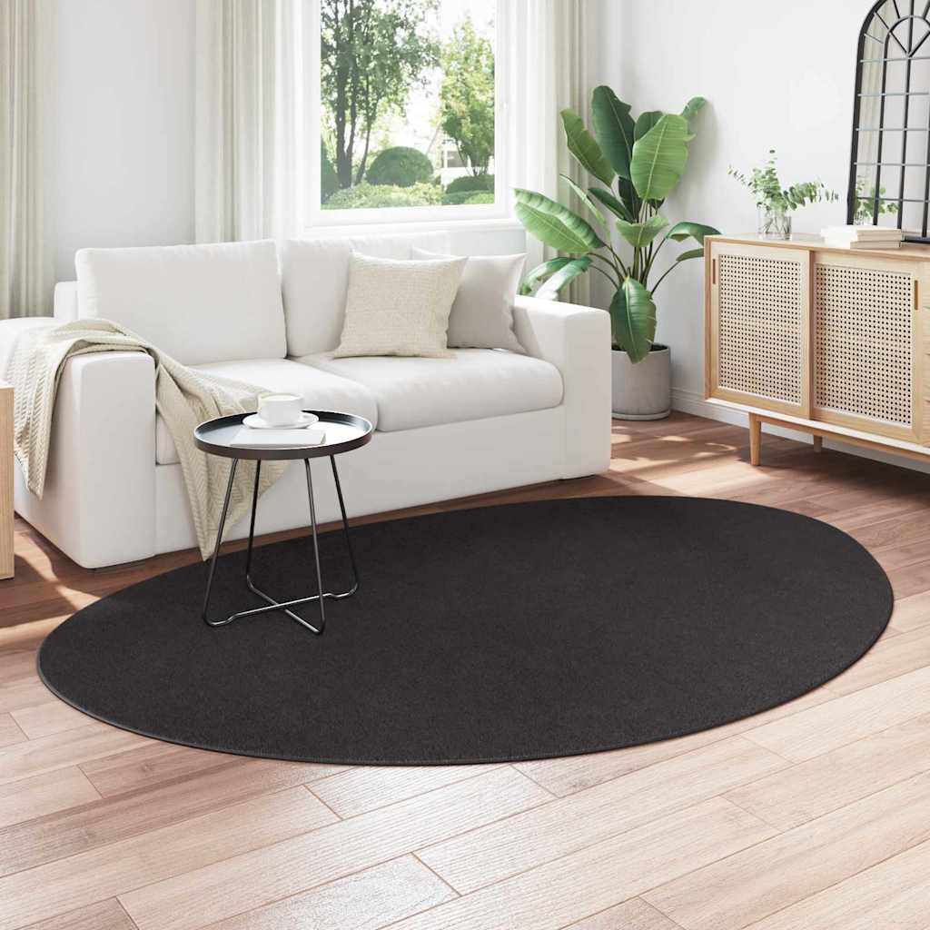 Tappeto HUARTE Nero 160 x 230 cm Poliestere