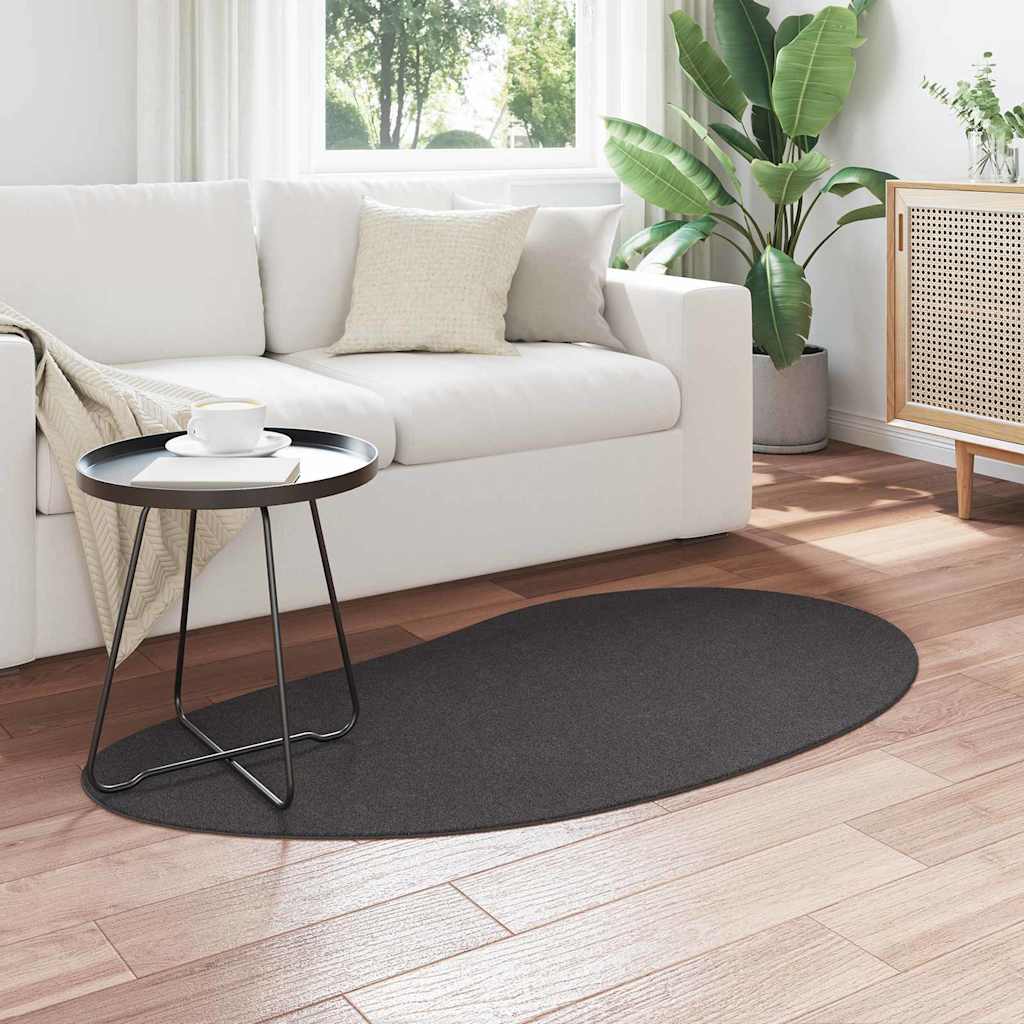 Tappeto HUARTE Antracite 80 x 150 cm Poliestere