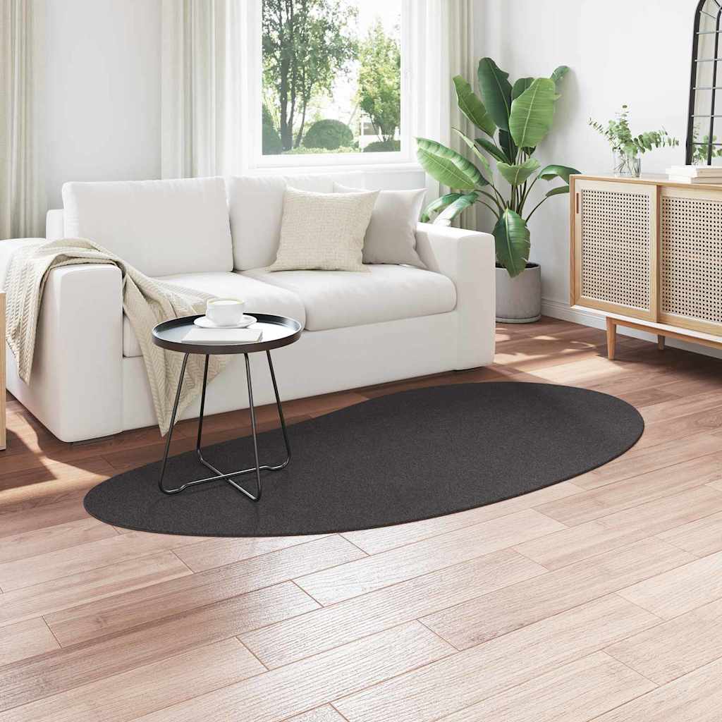 Tappeto HUARTE Antracite 100 x 200 cm Poliestere
