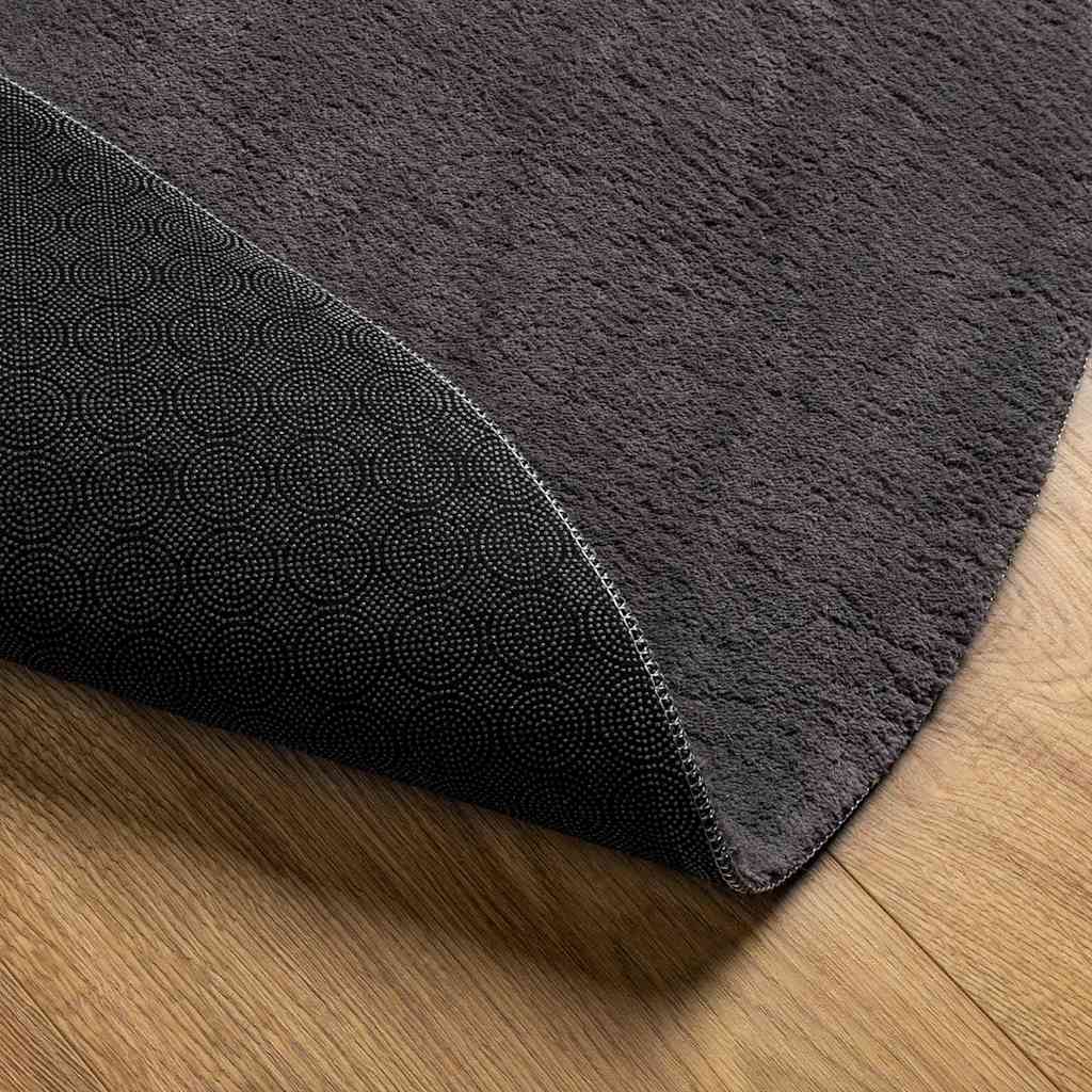 Tappeto HUARTE Antracite 100 x 200 cm Poliestere