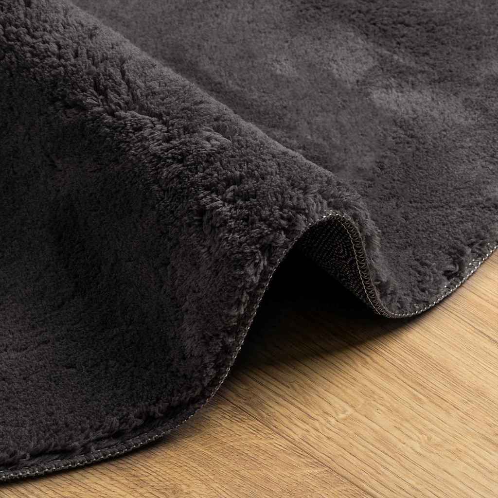 Tappeto HUARTE Antracite 100 x 200 cm Poliestere