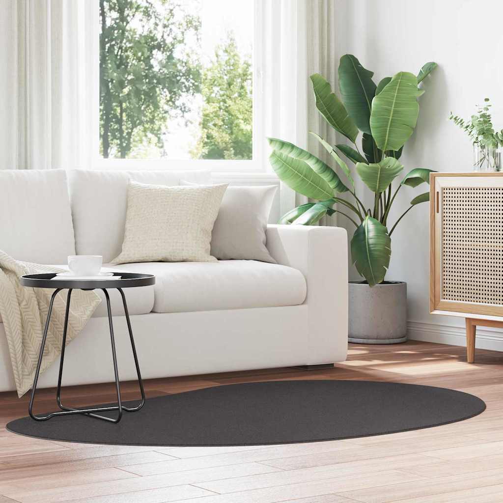 Tappeto HUARTE Antracite 120 x 170 cm Poliestere