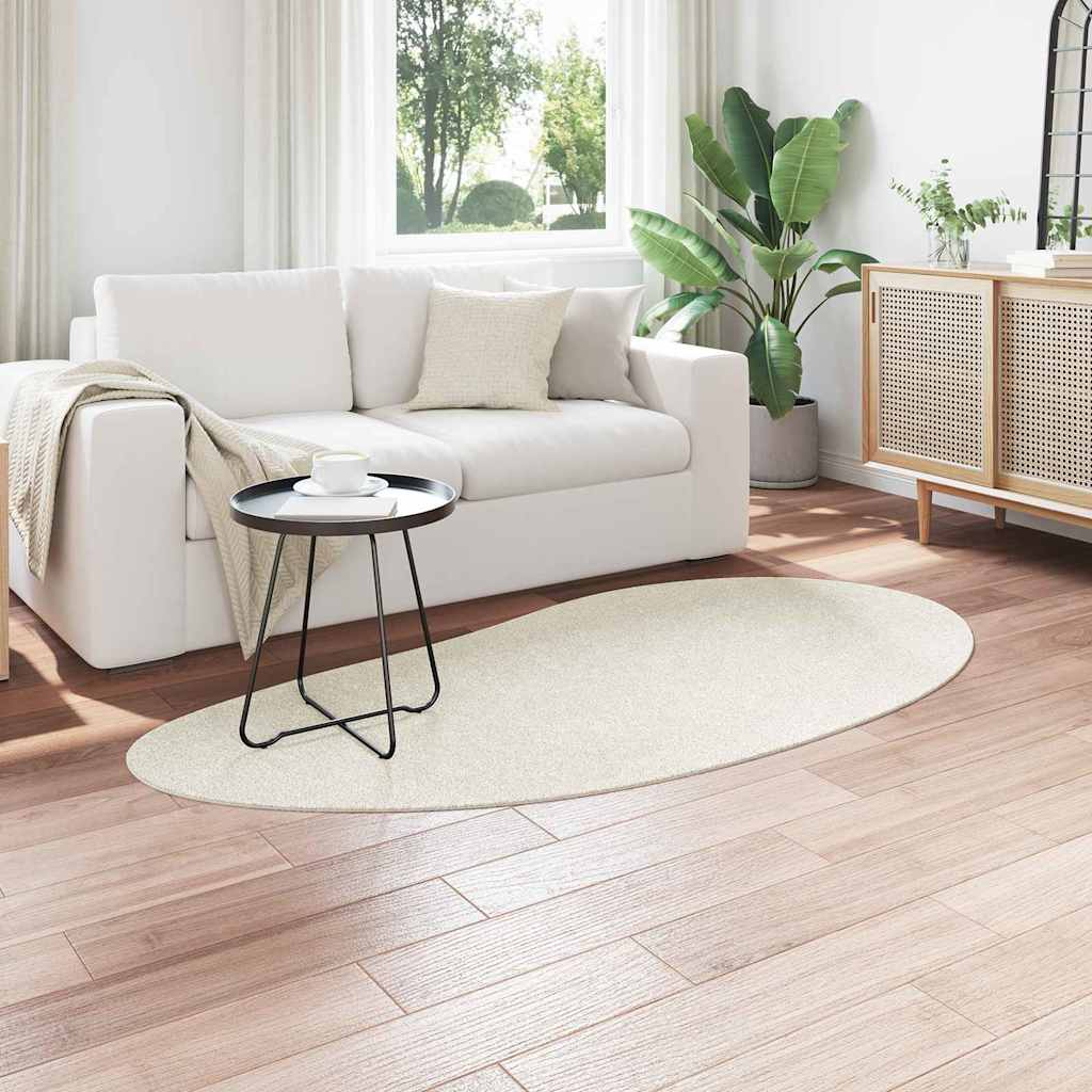Tappeto HUARTE Crema 100 x 200 cm Poliestere