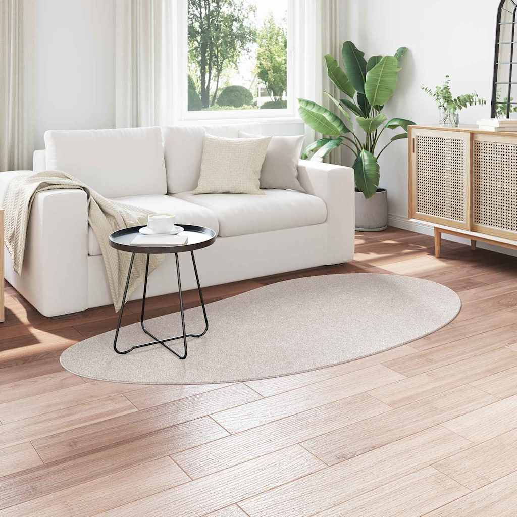 Tappeto HUARTE Sabbia 100 x 200 cm Poliestere