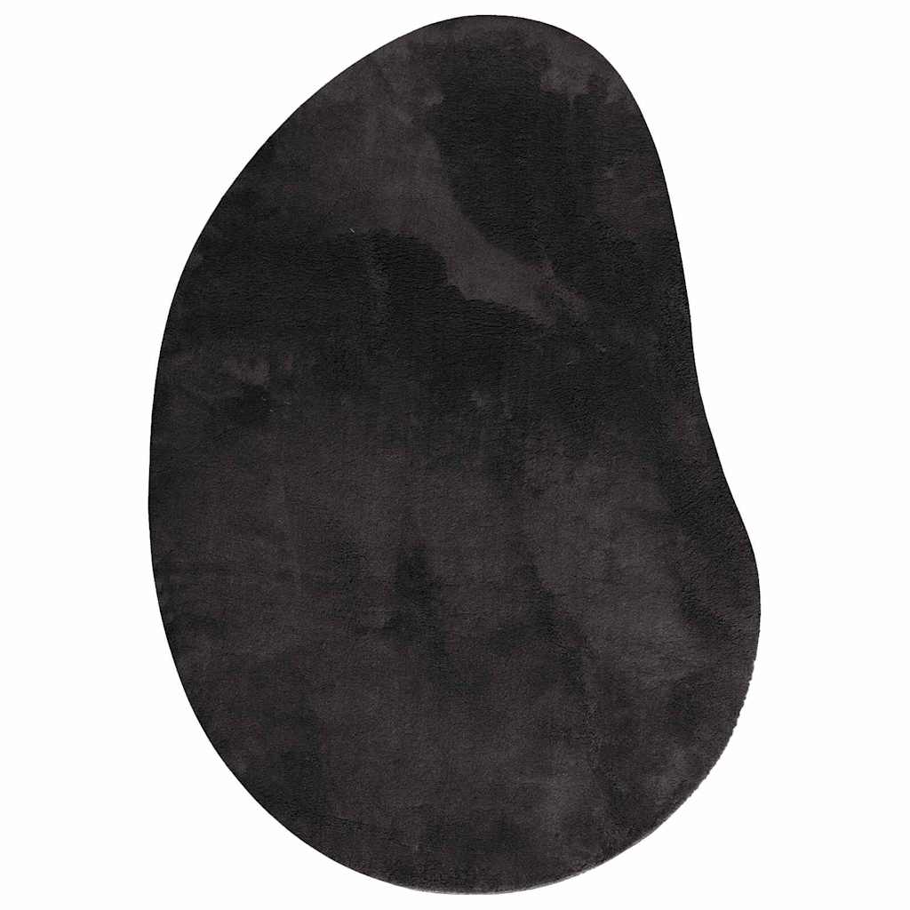 Tappeto HUARTE Nero 100 x 200 cm Poliestere