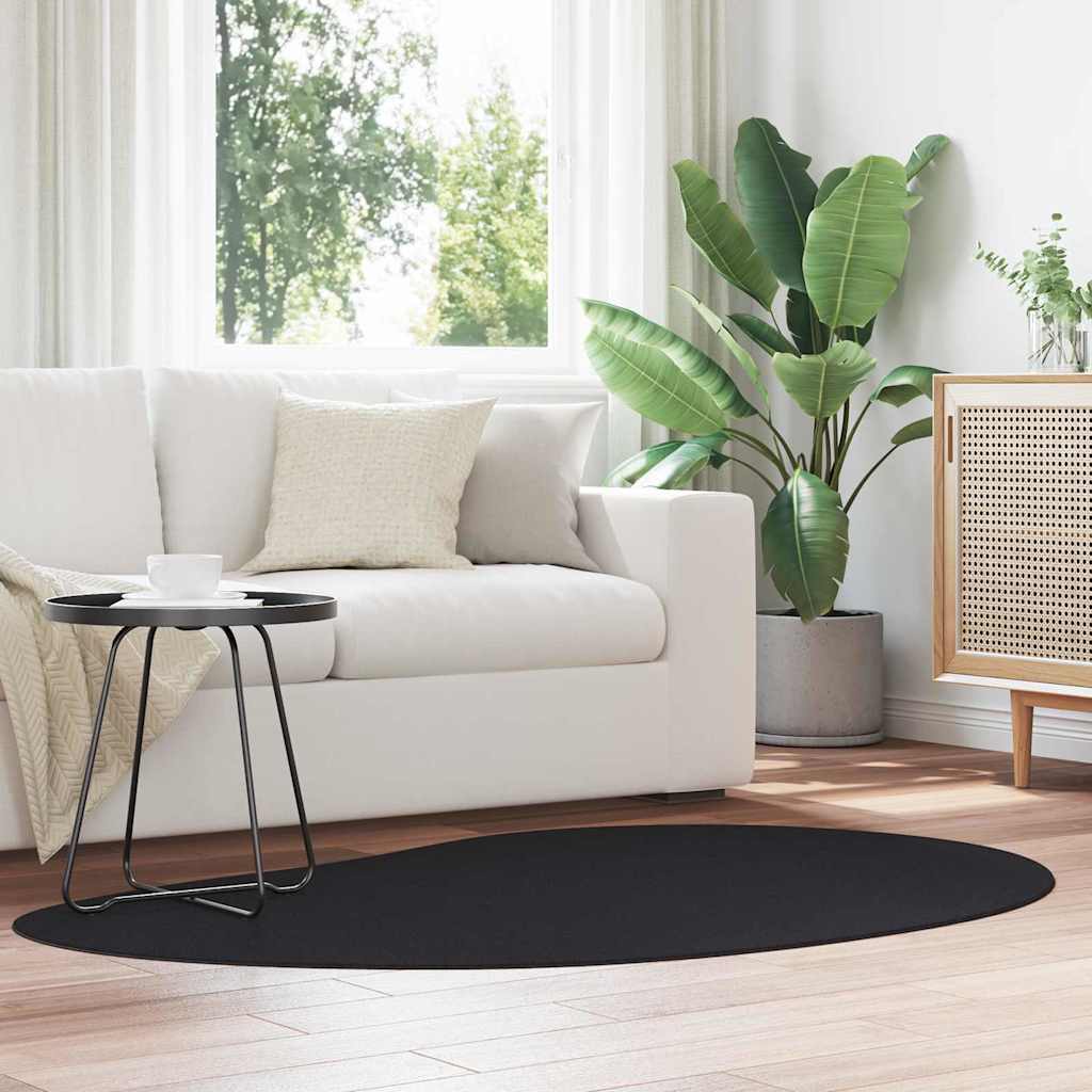 Tappeto HUARTE Nero 120 x 170 cm Poliestere