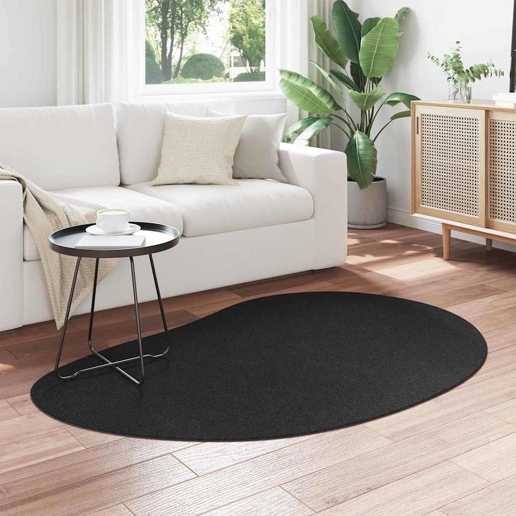 Tappeto HUARTE Nero 120 x 170 cm Poliestere
