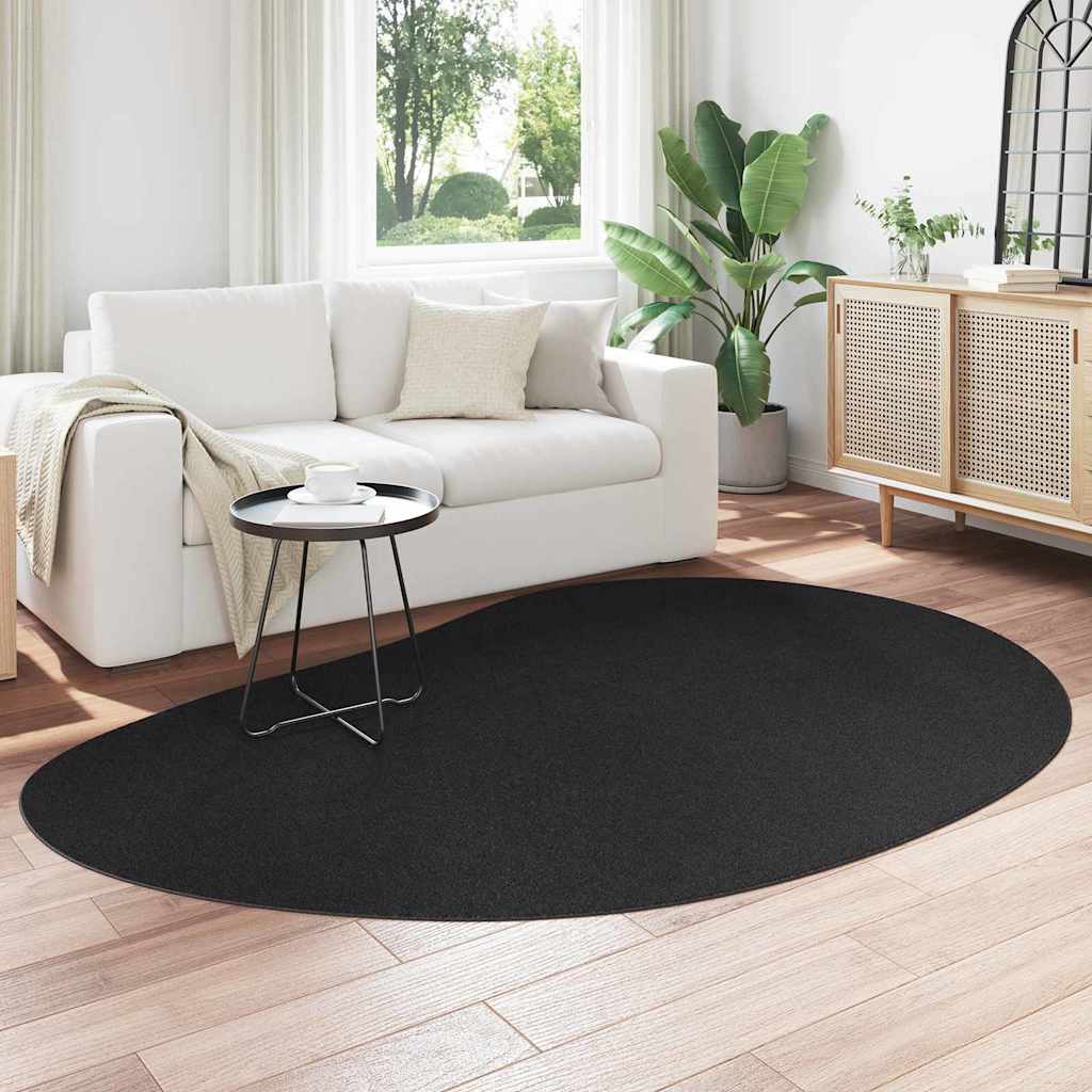 Tappeto HUARTE Nero 160 x 230 cm Poliestere