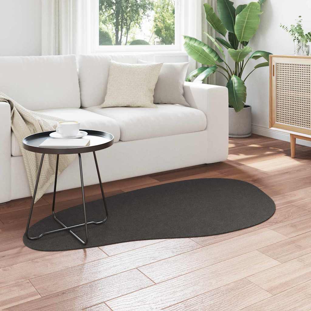 Tappeto HUARTE Antracite 80 x 150 cm Poliestere