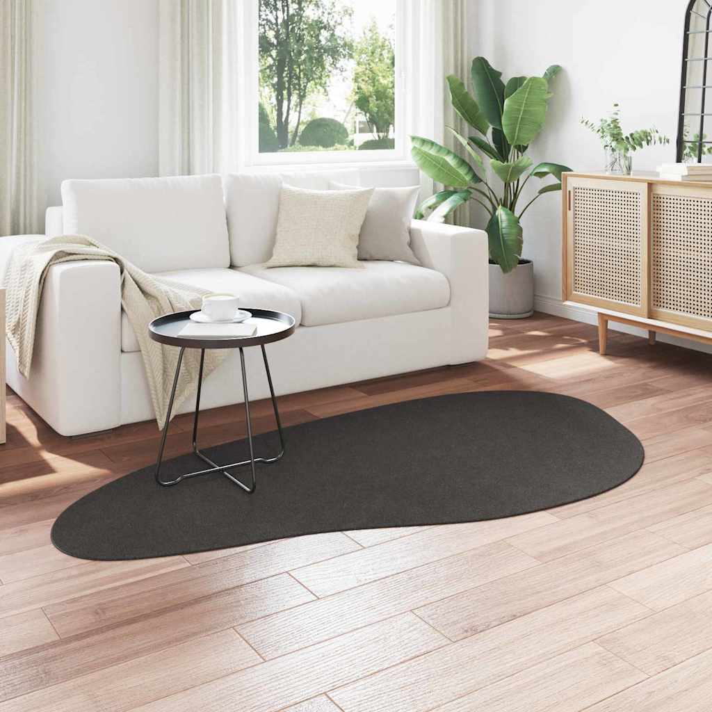 Tappeto HUARTE Antracite 100 x 200 cm Poliestere