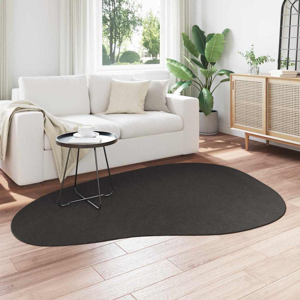 Tappeto HUARTE Antracite 140 x 200 cm Poliestere